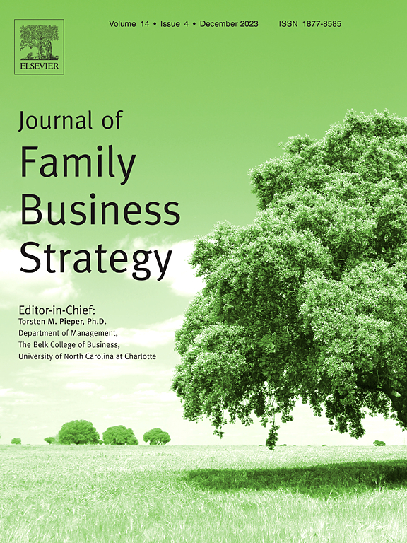 Go to journal home page - Journal of Family Business Strategy